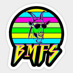 Billy Strings BMFS 80's Neon Goat Sticker